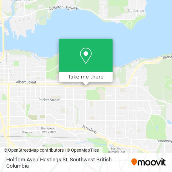 Holdom Ave / Hastings St map