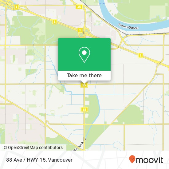 88 Ave / HWY-15 map