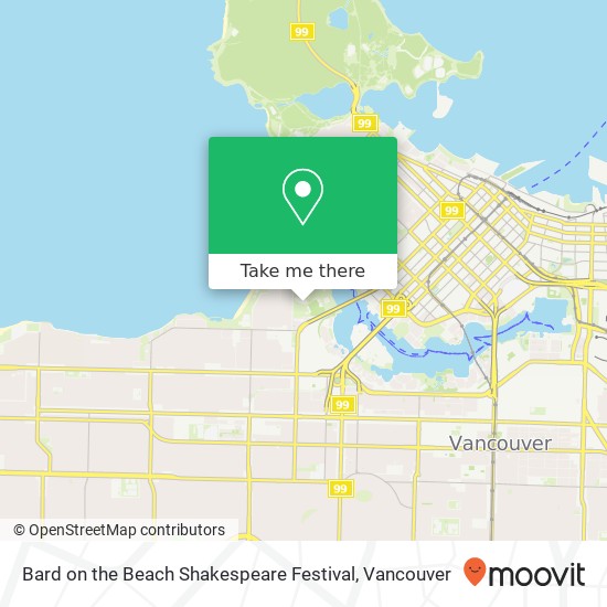 Bard on the Beach Shakespeare Festival map