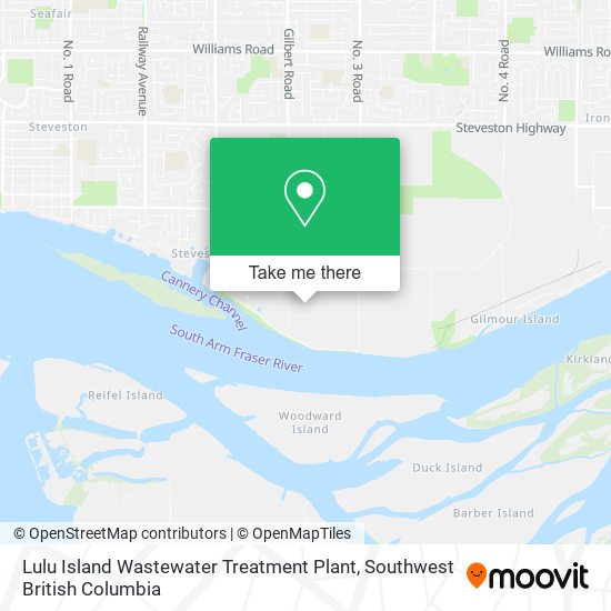 Lulu Island Wastewater Treatment Plant map