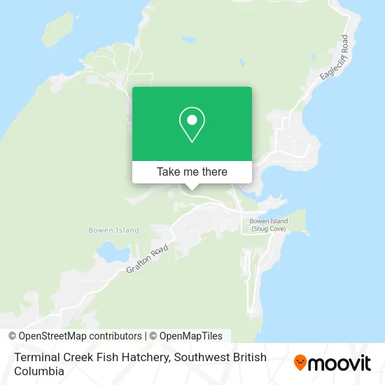 Terminal Creek Fish Hatchery map