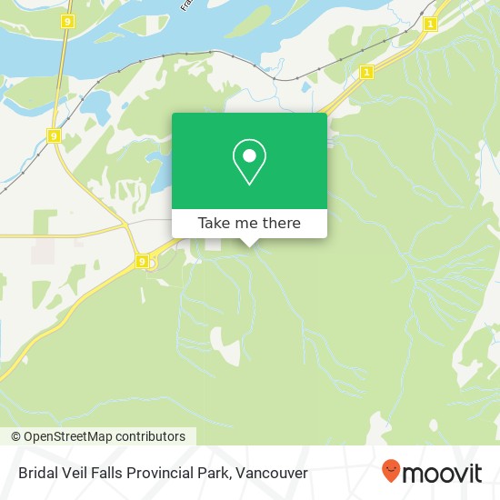 Bridal Veil Falls Provincial Park plan