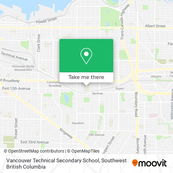 Vancouver Technical Secondary School plan