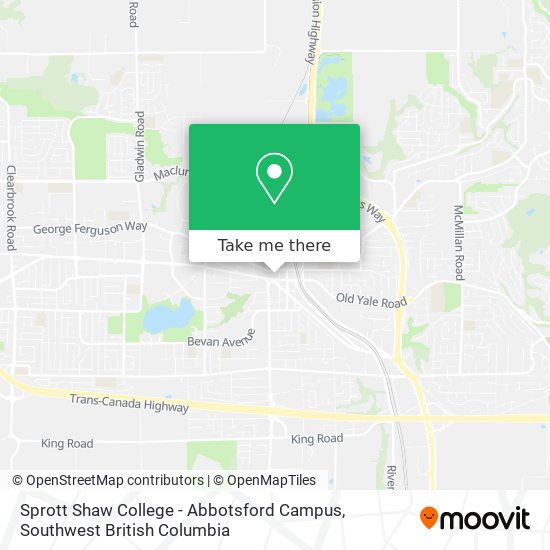 Sprott Shaw College - Abbotsford Campus map