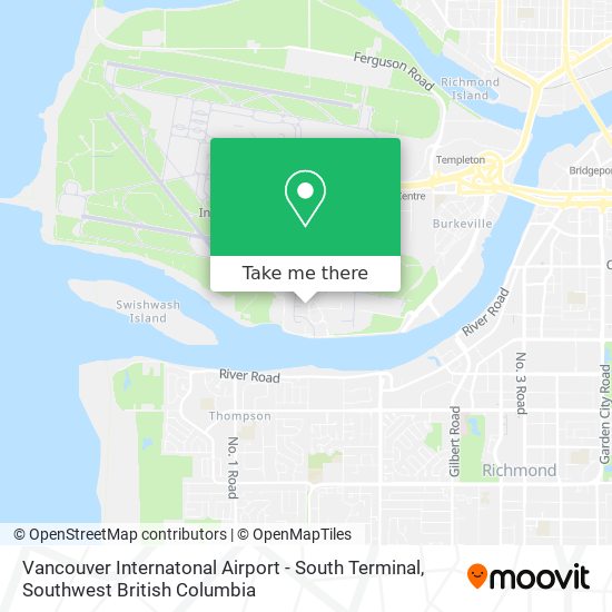 Vancouver Internatonal Airport - South Terminal map