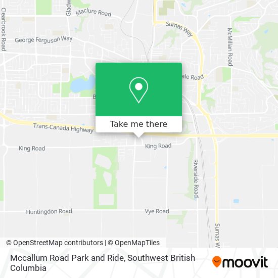 Mccallum Road Park and Ride map