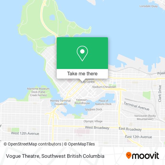 Vogue Theatre map