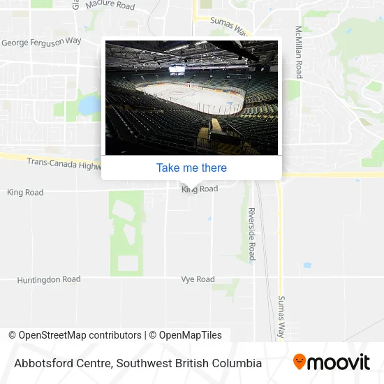 Abbotsford Centre map