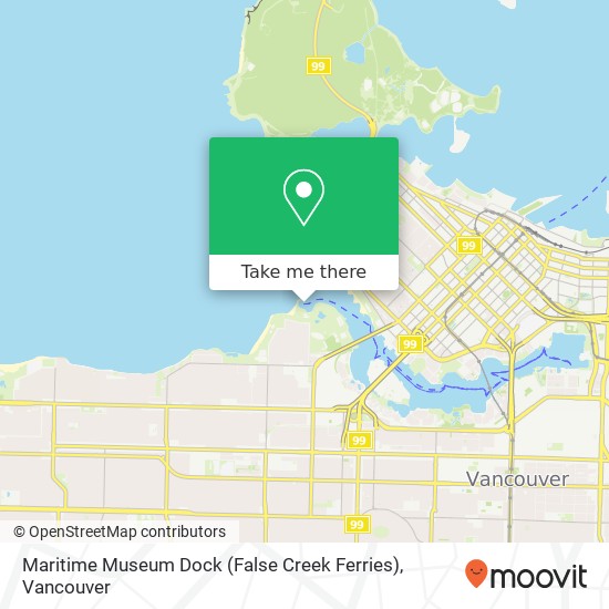 Maritime Museum Dock (False Creek Ferries) map