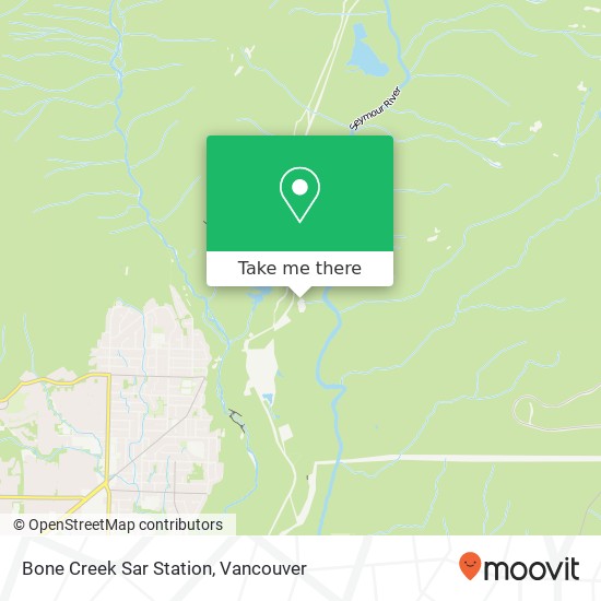 Bone Creek Sar Station map