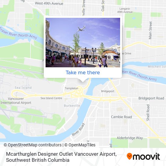 Mcarthurglen Designer Outlet Vancouver Airport plan