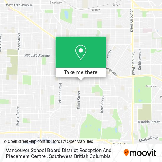 Vancouver School Board District Reception And Placement Centre plan