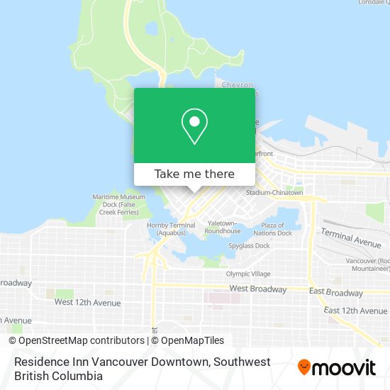 Residence Inn Vancouver Downtown plan