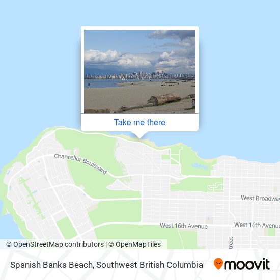 Spanish Banks Beach map
