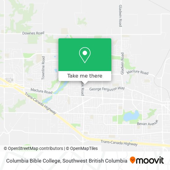 Columbia Bible College map