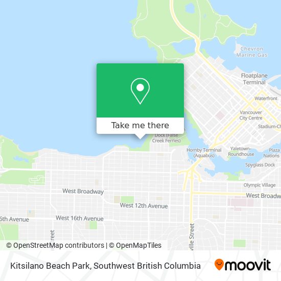 Kitsilano Beach Park map
