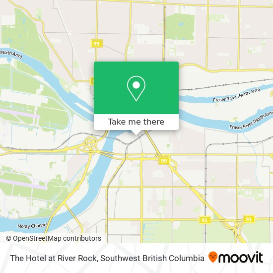 The Hotel at River Rock map