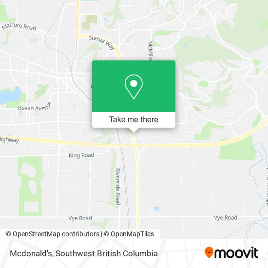 Mcdonald's map