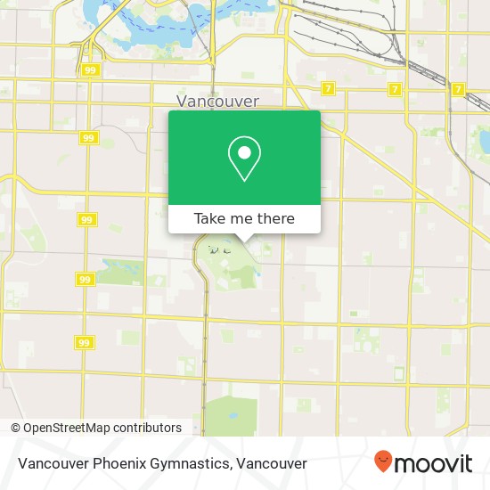 Vancouver Phoenix Gymnastics map