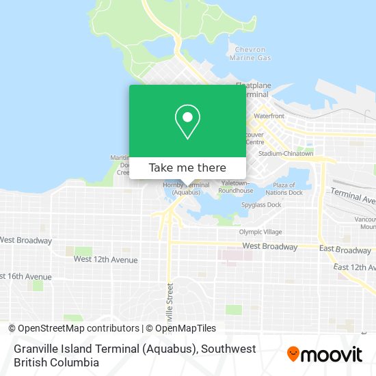 Granville Island Terminal (Aquabus) map