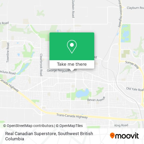 Real Canadian Superstore map