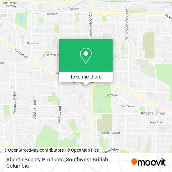 Abantu Beauty Products map