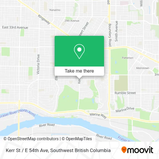 Kerr St / E 54th Ave map