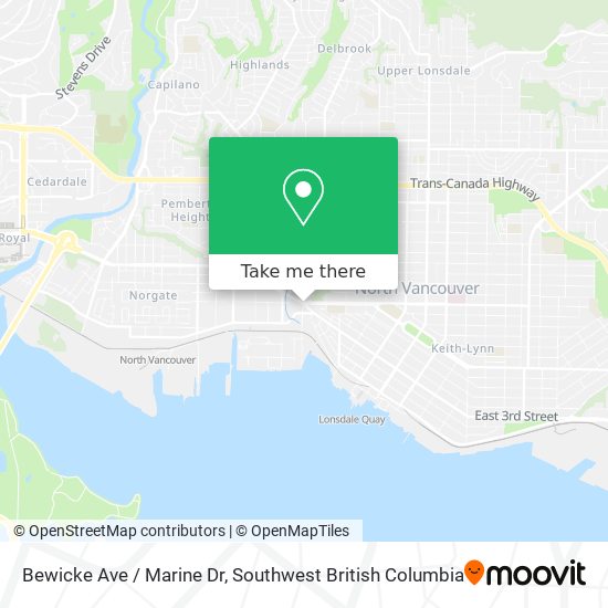 Bewicke Ave / Marine Dr map