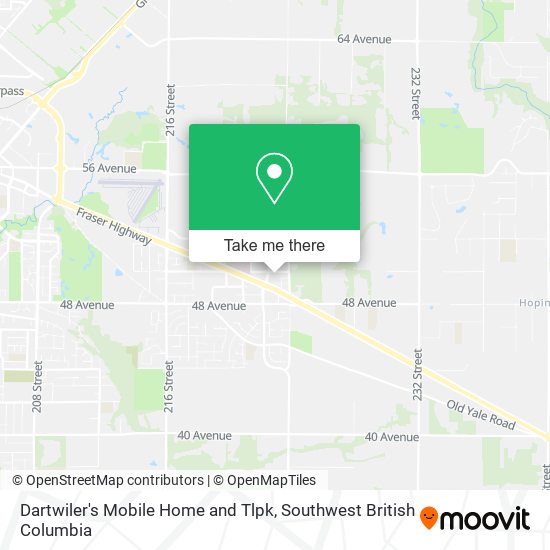 Dartwiler's Mobile Home and Tlpk map