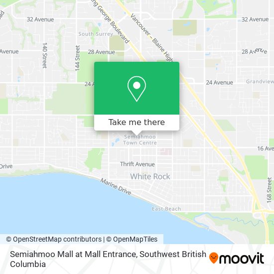 Semiahmoo Mall at Mall Entrance map