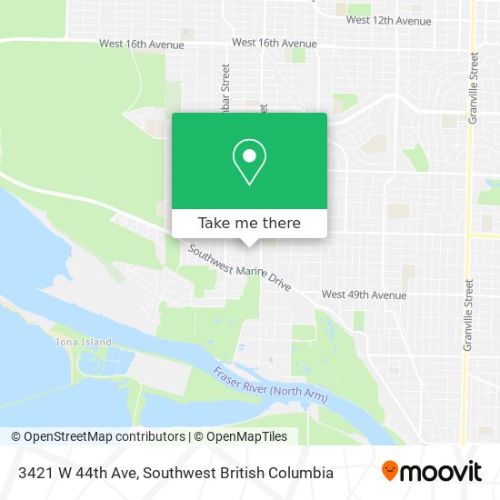 3421 W 44th Ave map