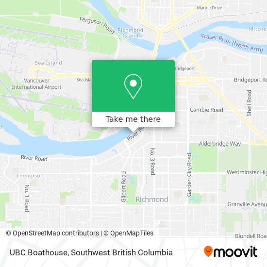 UBC Boathouse map