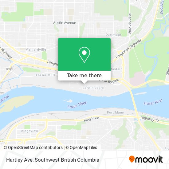 Hartley Ave map