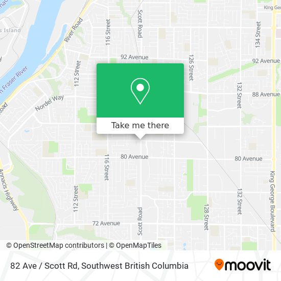 82 Ave / Scott Rd map