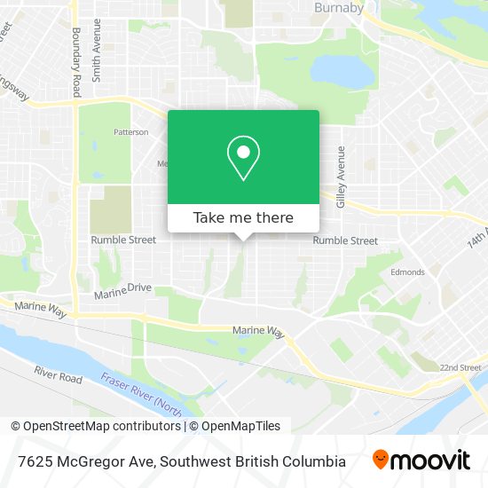 7625 McGregor Ave map
