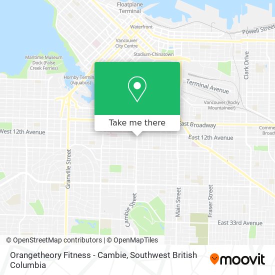 Orangetheory Fitness - Cambie plan