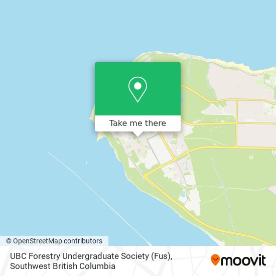 UBC Forestry Undergraduate Society (Fus) map