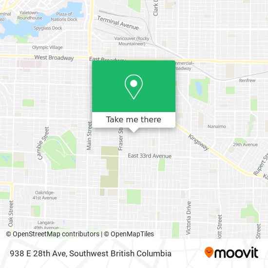 938 E 28th Ave map