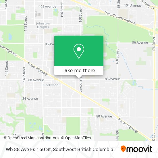Wb 88 Ave Fs 160 St map