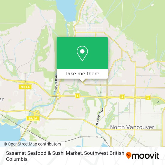 Sasamat Seafood & Sushi Market map