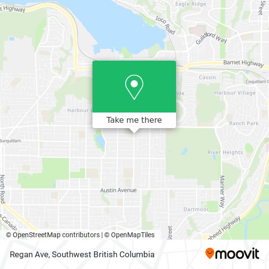 Regan Ave map
