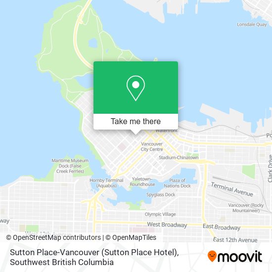 Sutton Place-Vancouver (Sutton Place Hotel) map