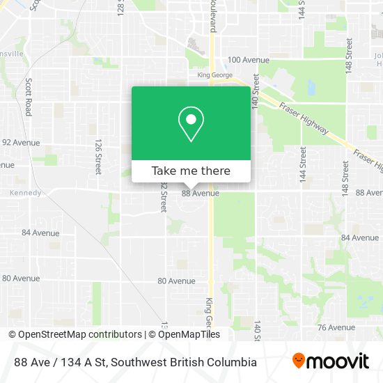 88 Ave / 134 A St map