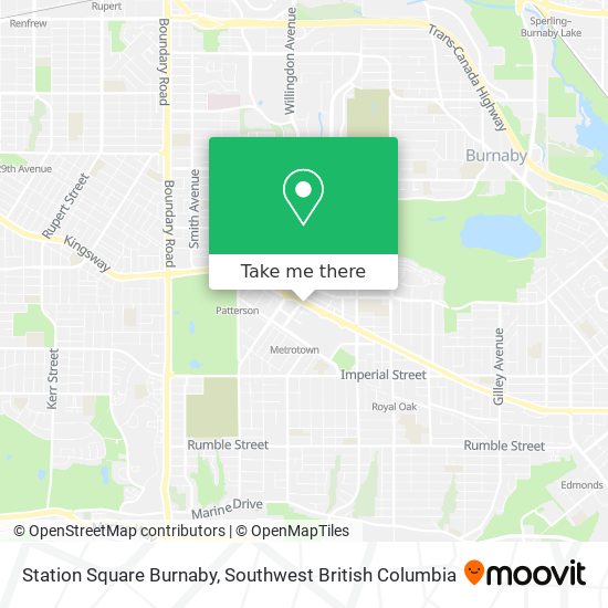 Station Square Burnaby map