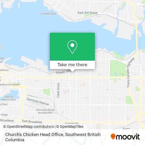 Church's Chicken Head Office map