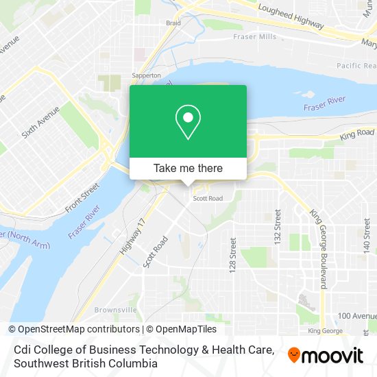 Cdi College of Business Technology & Health Care map