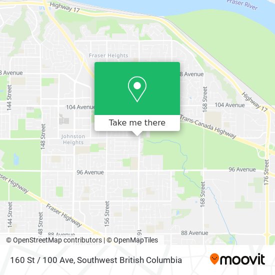 160 St / 100 Ave map