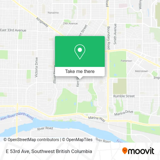 E 53rd Ave map