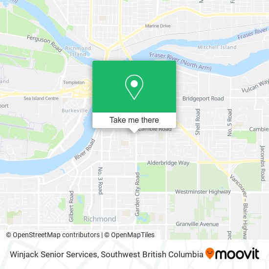 Winjack Senior Services map