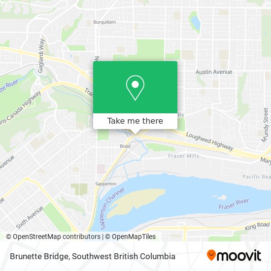 Brunette Bridge map